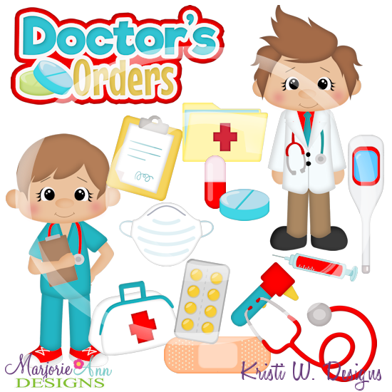Doctor's Orders_Boys SVG Cutting Files/Paper Piecing +Clipart - Click Image to Close